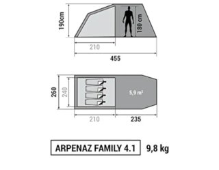 Tienda de campaña Arpenaz 4.1