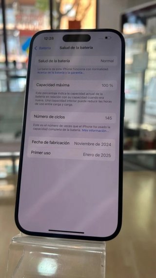 iPhone 15 Pro Azul Marino 128GB Batería 100%
