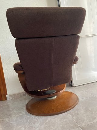 Sillón Reclinable Giratorio Marrón