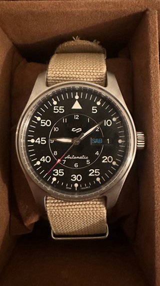 Seiko MOD Militar Automático Negro Beige