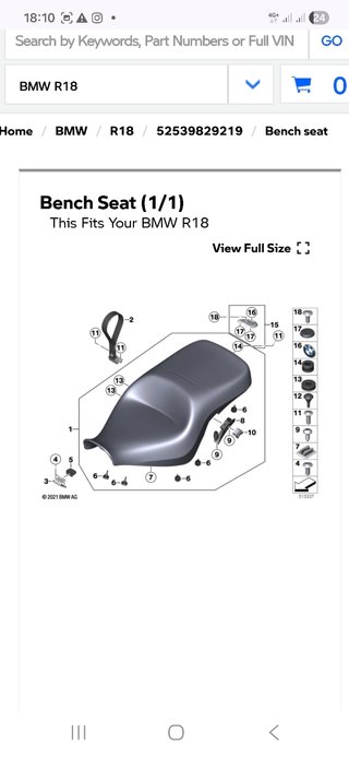 Cubierta Tornillo Asiento BMW Cromada