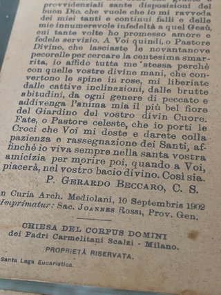 Santini religiosi fine '800 primi '900
