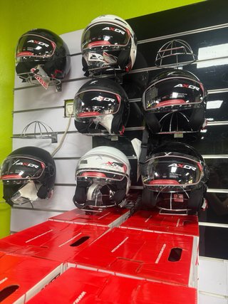 Casco Jet Axor Negro Brillo Nuevo
