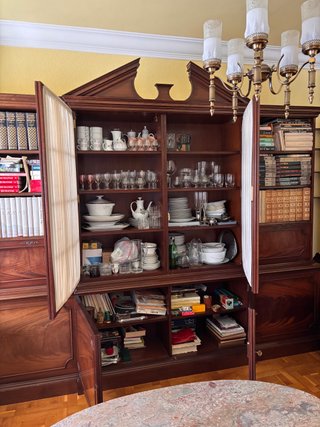 Mueble Librería Vitrina Clásica Madera
