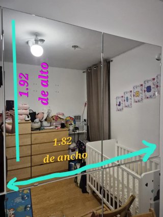 6 Espejos de Pared con soportes