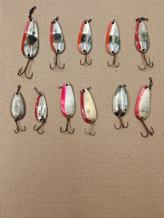 11 pezzi cucchiaini da pesca Ardito misti