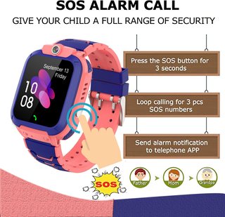 Smartwatch niños GPS llamada emergencia podómetro