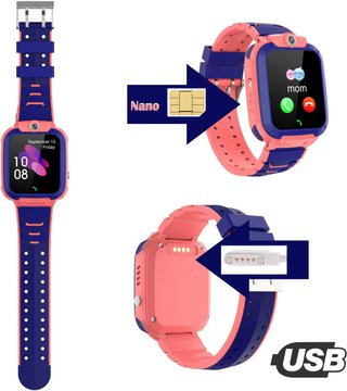 Smartwatch niños GPS llamada emergencia podómetro
