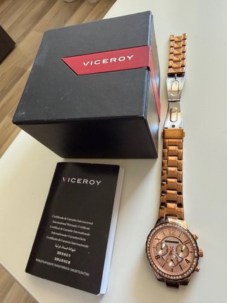 Reloj Viceroy Dorado y Rosa Brillante