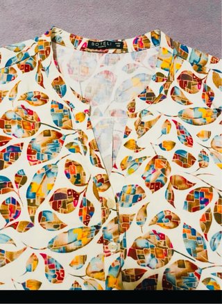 Blusa Boteli Estampada Multicolor