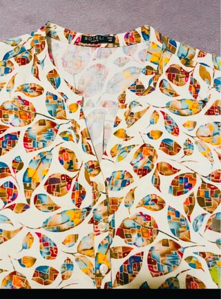 Blusa Boteli Estampada Multicolor