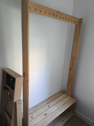 BURRO de madera de pino 1,80 al x 1 anc x 38 profu