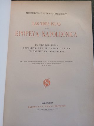 1890 NAPOLEÓN Y SU TIEMPO. BONAPARTE. EL IMPERIO