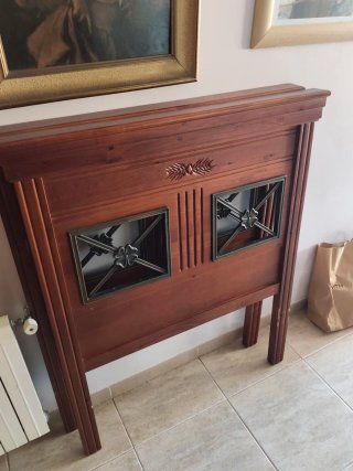 2 Cabeceros de cama madera y hierro. 25€ c/u