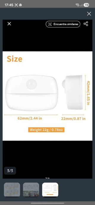 Luz LED con Sensor de Movimiento (Pack 6)