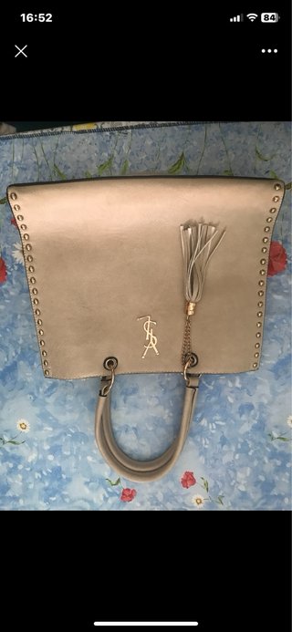 Bolso YSL Beige y Dorado
