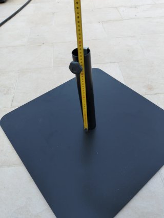 Base para sombrilla negra