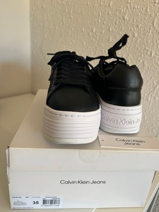 Zapatillas Calvin Klein Talla 35 Negras Plataforma