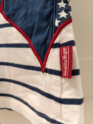 Polo sin mangas rayas estrellas Talla M
