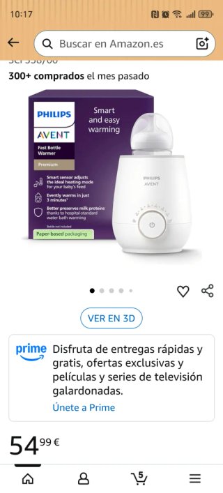 Calienta biberones Philips Avent Premium NUEVO