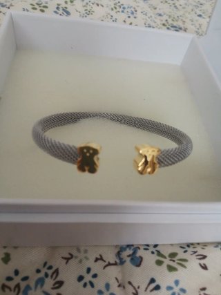 Pulsera Tous Oso Dorada y Plateada