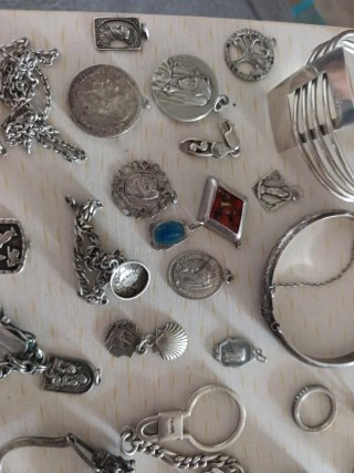 Lote de Joyas de Plata