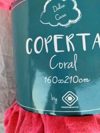 Coperta fluo in pile 160x210 cm