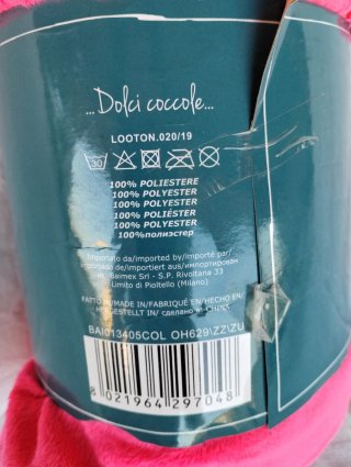 Coperta fluo in pile 160x210 cm