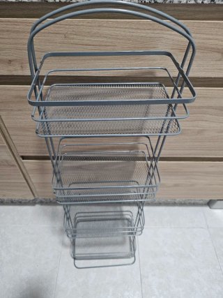 Estantería metálica gris 5 niveles