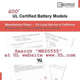 EEMB batería lipo recargable protección