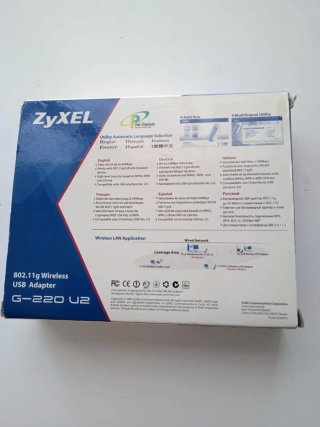 Adaptador WiFi USB G220 Zyxel Completo Caja