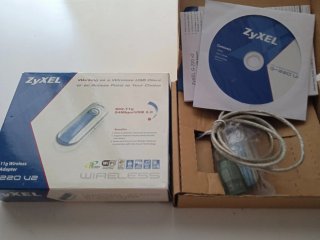 Adaptador WiFi USB G220 Zyxel Completo Caja