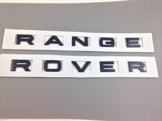 RANGE ROVER LETRAS LOGO NEGRO MATE