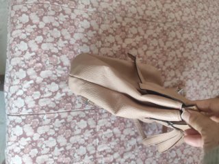 Bolso Mochila Piel Rosa