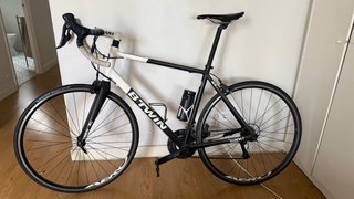 Bicicleta de carretera Btwin Negra/Blanca