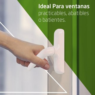 Manilla aluminio pvc para ventanas oscilobatientes