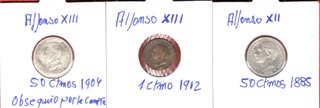 2 Monedas Españolas Alfonso XII Y Alfonso XIII
