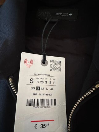 Chaqueta Bolero Negra Talla S