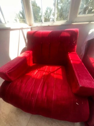 2 Sillones Vintage Rojos a Restaurar. 15€ c/u