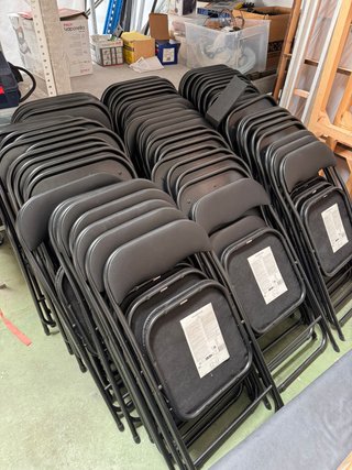 Sillas plegables JYSK VIUF negras