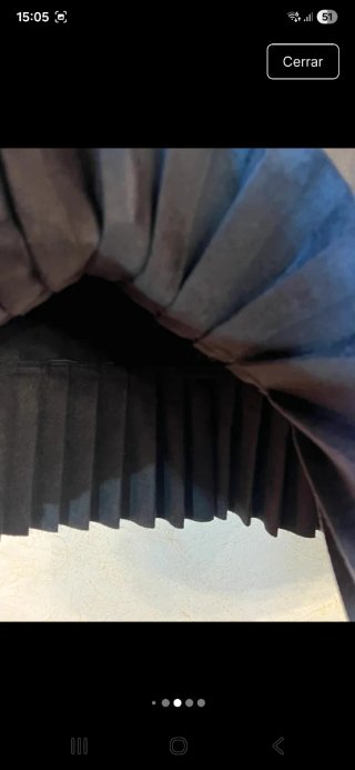 Falda Zara efecto piel negra