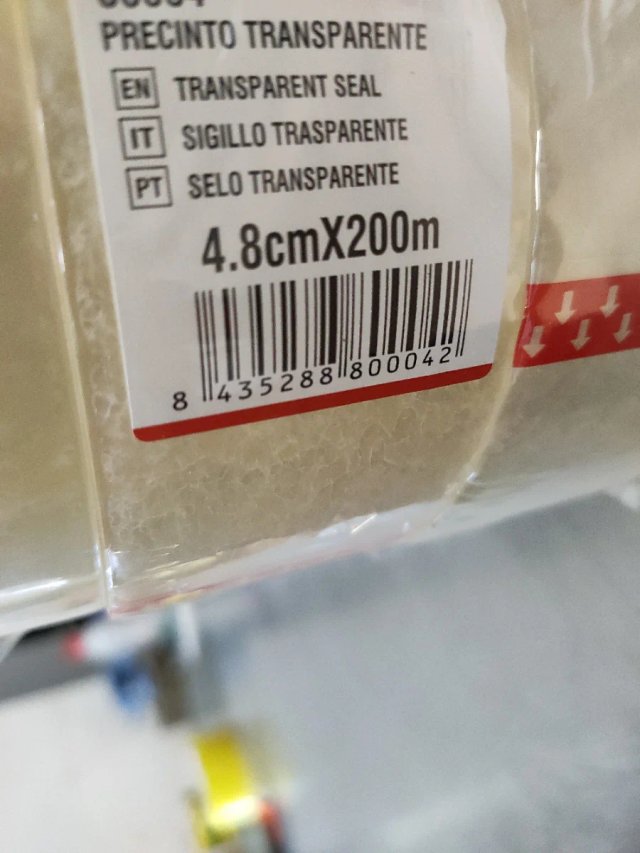 PRECINTO TRANSPARENTE EMBALAJE 48x200mts 36 UN