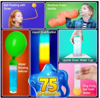 JOPSHEEN Kit Ciencia Infantil 75 Experimentos