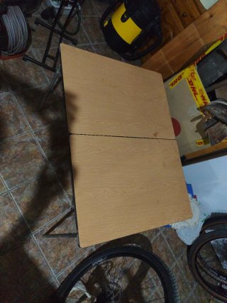 Mesa plegable camping antigua