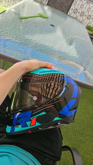 Scorpion EXO R1 EVO Air Blaze Casco Moto