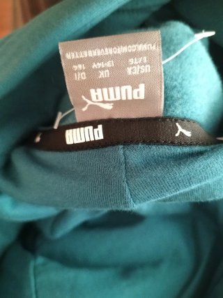 Sudadera Puma Verde Talla 13-14 Años