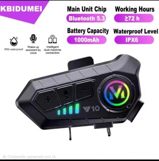 Intercomunicador Bluetooth para Casco Moto.