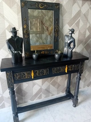 Mobile ingresso nero stile Art Deco