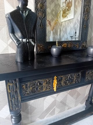 Mobile ingresso nero stile Art Deco