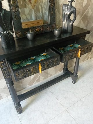 Mobile ingresso nero stile Art Deco